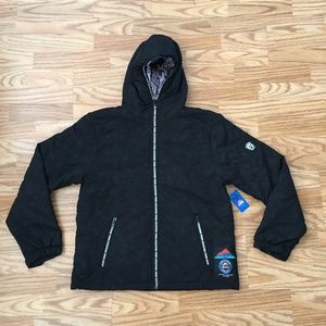 NEW PINK DOLPHIN VINTAGE BLACK PUFFER JACKET